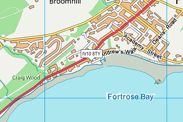 IV10 8TY map - OS VectorMap District (Ordnance Survey)