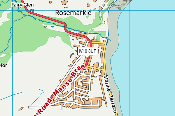 IV10 8UF map - OS VectorMap District (Ordnance Survey)