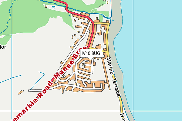 IV10 8UG map - OS VectorMap District (Ordnance Survey)