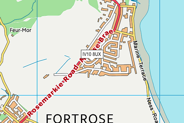 IV10 8UX map - OS VectorMap District (Ordnance Survey)