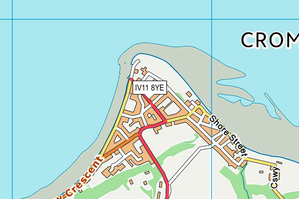 IV11 8YE map - OS VectorMap District (Ordnance Survey)