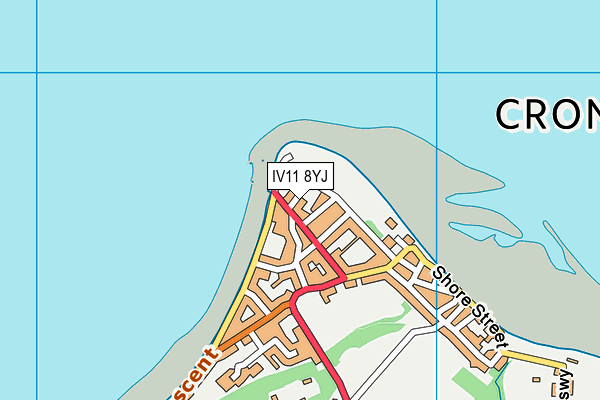 IV11 8YJ map - OS VectorMap District (Ordnance Survey)