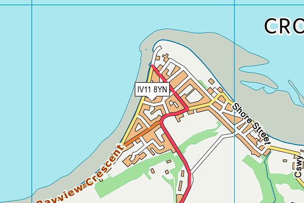 IV11 8YN map - OS VectorMap District (Ordnance Survey)
