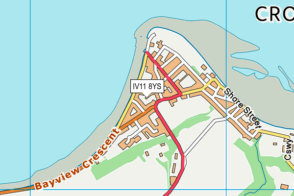IV11 8YS map - OS VectorMap District (Ordnance Survey)
