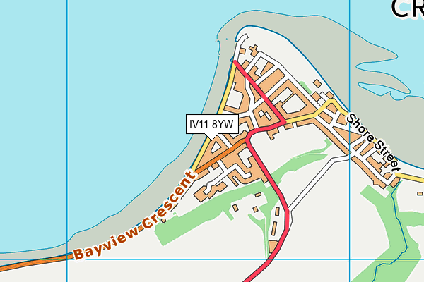 IV11 8YW map - OS VectorMap District (Ordnance Survey)