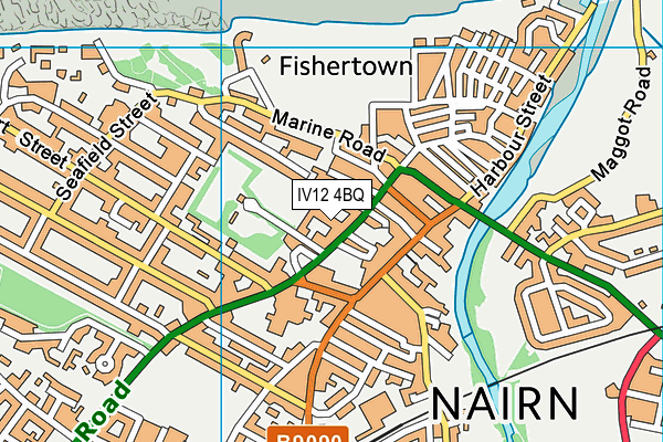 IV12 4BQ map - OS VectorMap District (Ordnance Survey)