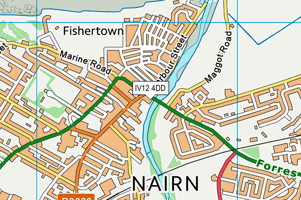 IV12 4DD map - OS VectorMap District (Ordnance Survey)