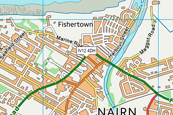 IV12 4DH map - OS VectorMap District (Ordnance Survey)