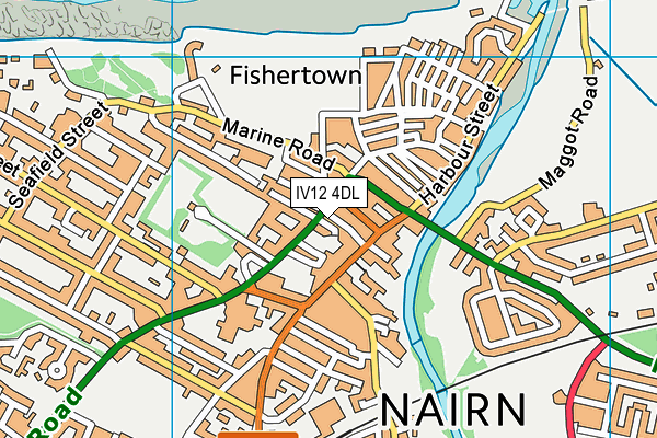 IV12 4DL map - OS VectorMap District (Ordnance Survey)