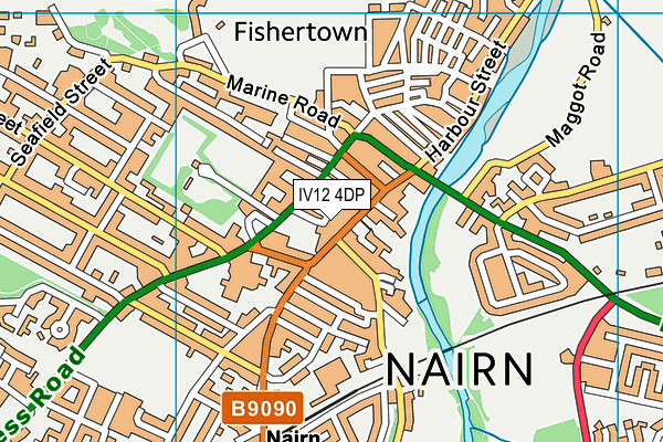 IV12 4DP map - OS VectorMap District (Ordnance Survey)