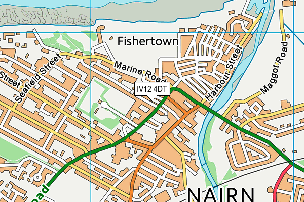 IV12 4DT map - OS VectorMap District (Ordnance Survey)