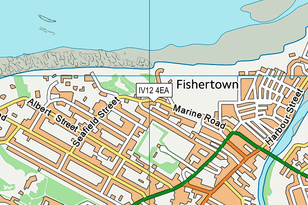 IV12 4EA map - OS VectorMap District (Ordnance Survey)