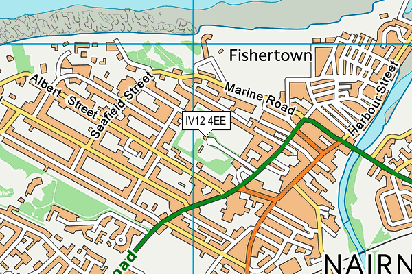 IV12 4EE map - OS VectorMap District (Ordnance Survey)