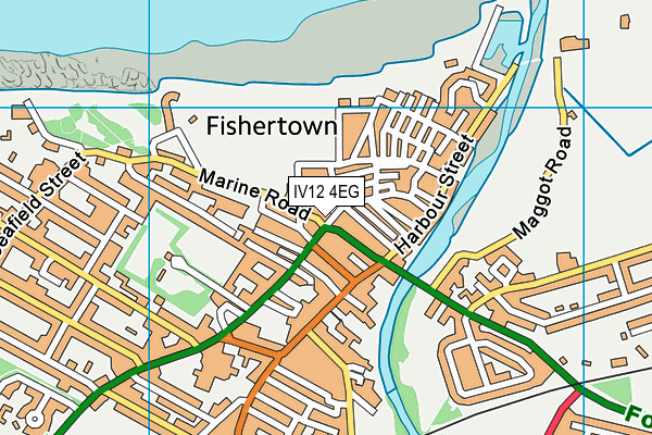 IV12 4EG map - OS VectorMap District (Ordnance Survey)