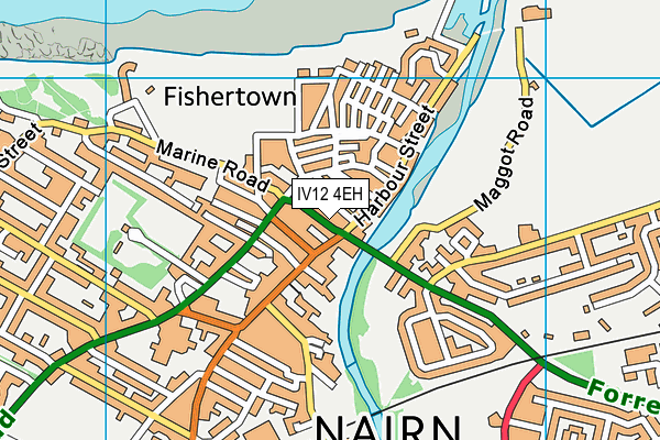 IV12 4EH map - OS VectorMap District (Ordnance Survey)