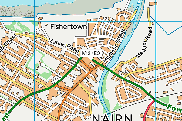 IV12 4EQ map - OS VectorMap District (Ordnance Survey)