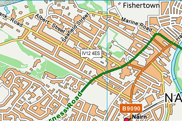 IV12 4ES map - OS VectorMap District (Ordnance Survey)