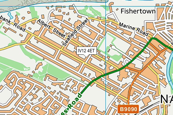 IV12 4ET map - OS VectorMap District (Ordnance Survey)