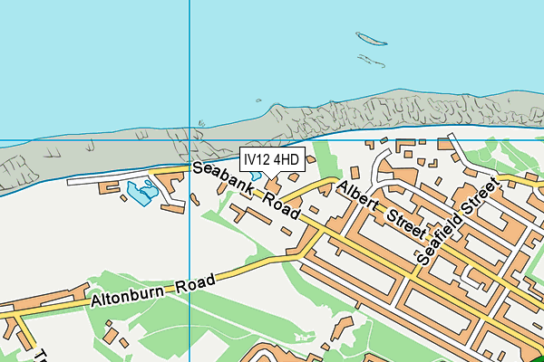 IV12 4HD map - OS VectorMap District (Ordnance Survey)