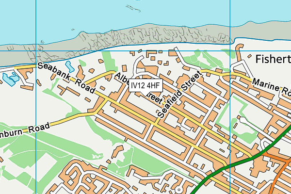 IV12 4HF map - OS VectorMap District (Ordnance Survey)