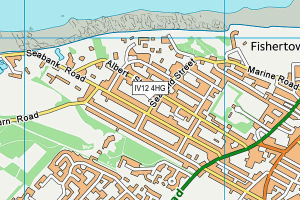 IV12 4HG map - OS VectorMap District (Ordnance Survey)