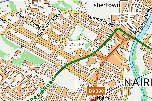 IV12 4HP map - OS VectorMap District (Ordnance Survey)