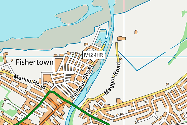 IV12 4HR map - OS VectorMap District (Ordnance Survey)