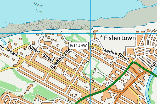 IV12 4HW map - OS VectorMap District (Ordnance Survey)