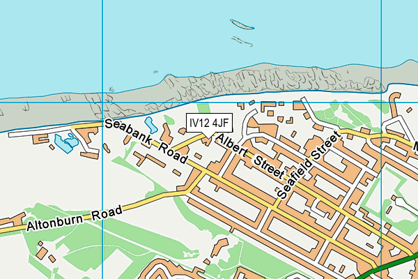 IV12 4JF map - OS VectorMap District (Ordnance Survey)