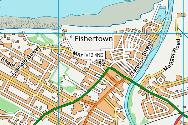 IV12 4ND map - OS VectorMap District (Ordnance Survey)