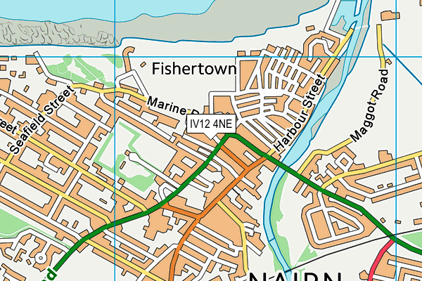 IV12 4NE map - OS VectorMap District (Ordnance Survey)