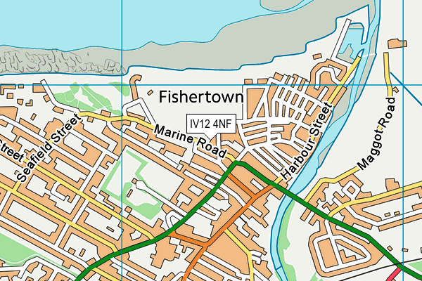 IV12 4NF map - OS VectorMap District (Ordnance Survey)