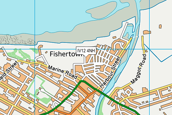 IV12 4NH map - OS VectorMap District (Ordnance Survey)