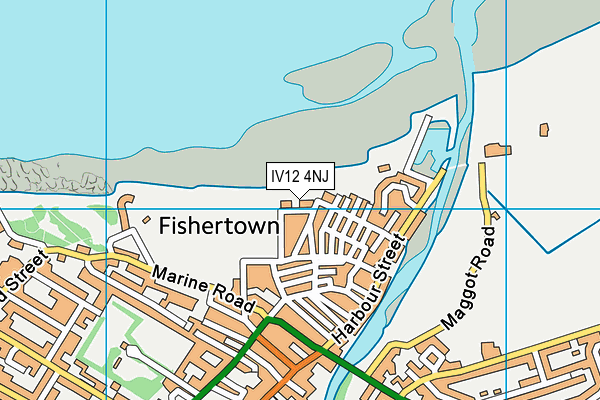 IV12 4NJ map - OS VectorMap District (Ordnance Survey)