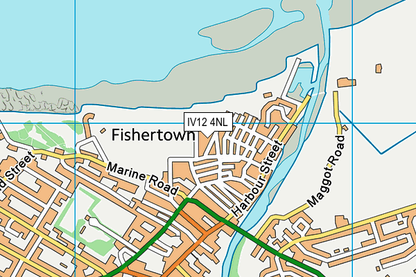 IV12 4NL map - OS VectorMap District (Ordnance Survey)