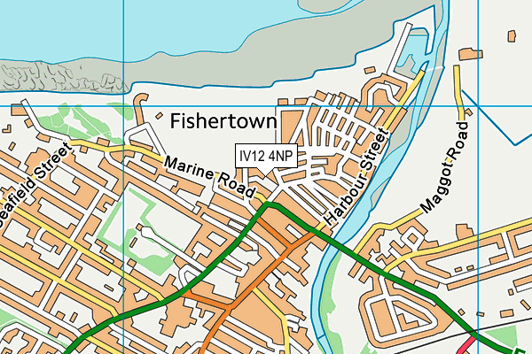 IV12 4NP map - OS VectorMap District (Ordnance Survey)