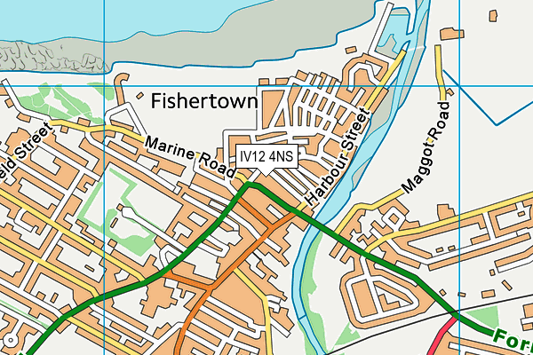 IV12 4NS map - OS VectorMap District (Ordnance Survey)