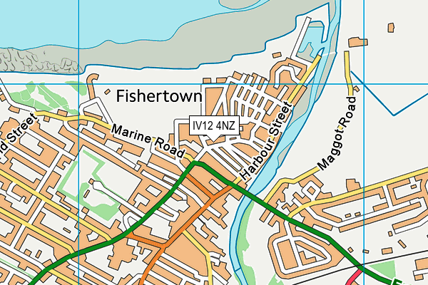 IV12 4NZ map - OS VectorMap District (Ordnance Survey)