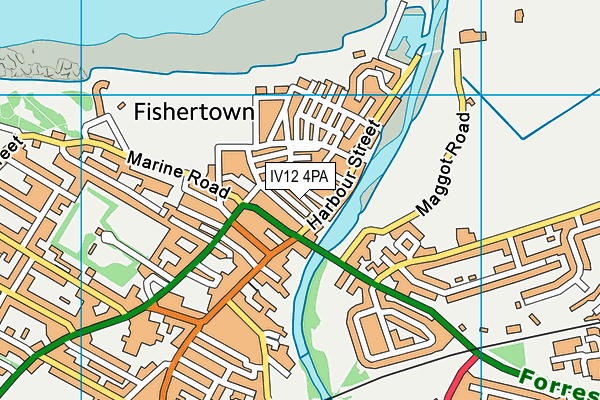 IV12 4PA map - OS VectorMap District (Ordnance Survey)