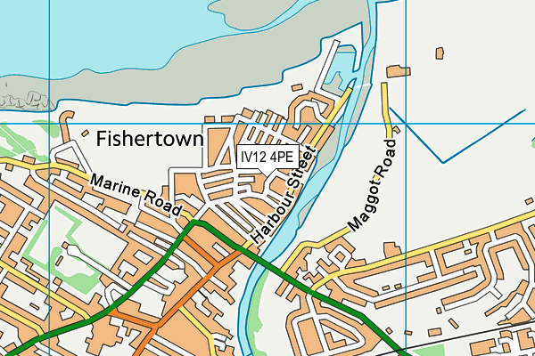 IV12 4PE map - OS VectorMap District (Ordnance Survey)