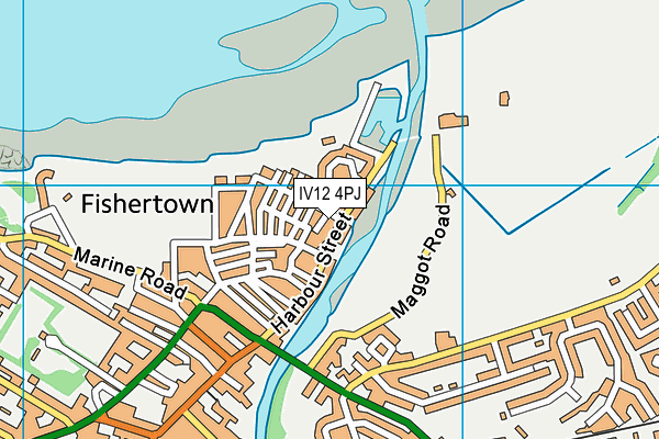 IV12 4PJ map - OS VectorMap District (Ordnance Survey)