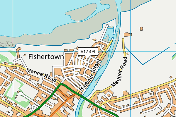 IV12 4PL map - OS VectorMap District (Ordnance Survey)