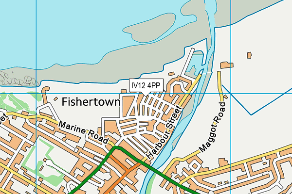 IV12 4PP map - OS VectorMap District (Ordnance Survey)