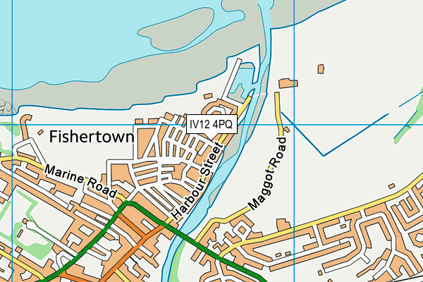 IV12 4PQ map - OS VectorMap District (Ordnance Survey)