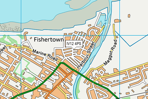 IV12 4PS map - OS VectorMap District (Ordnance Survey)