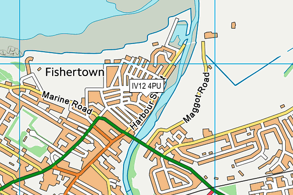 IV12 4PU map - OS VectorMap District (Ordnance Survey)