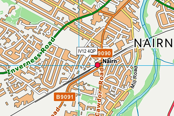 IV12 4QP map - OS VectorMap District (Ordnance Survey)