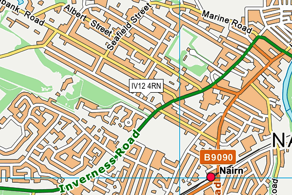 IV12 4RN map - OS VectorMap District (Ordnance Survey)