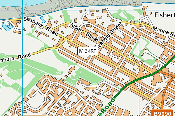 IV12 4RT map - OS VectorMap District (Ordnance Survey)