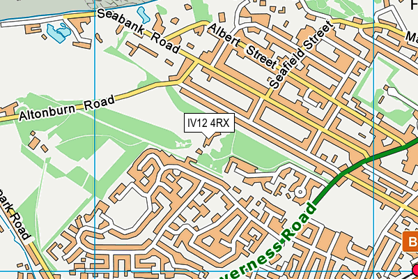 IV12 4RX map - OS VectorMap District (Ordnance Survey)